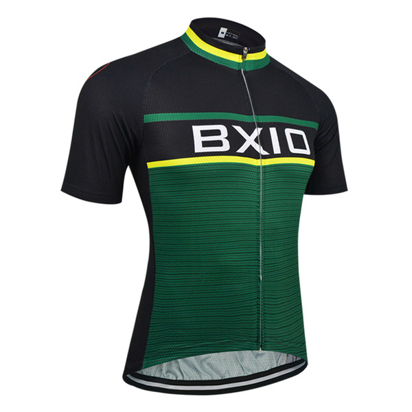 BXIO Brand Cycling Jerseys Green Bike Jersey Short Sleeve Cycling Shirt Anti Pilling Cycling Clothing Quick Dry Bicycle Clothes BX-092-J