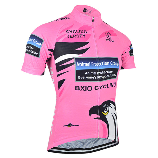 Hot Summer BXIO Brand Cycling Jersey Quality Breathable Bike Jersey Pink Cycling Shirt 3 Rear Pockets Mujeres Ropa Ciclismo BX-067