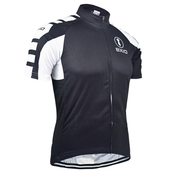 BXIO Brand Cycling Shirts Breathable Bike Clothing Only Jersey Quick Dry Cycling Tops Men 3 Rear Pockets Zipper Ropa Ciclismo BX-015