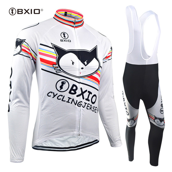 BXIO Brand Cycling Jersey Set Winter Keep Warm Bike Clothing Or Autumn Quick Dry Cycling Clothing Ropa Ciclismo Men Bicycle Jersey BX-079