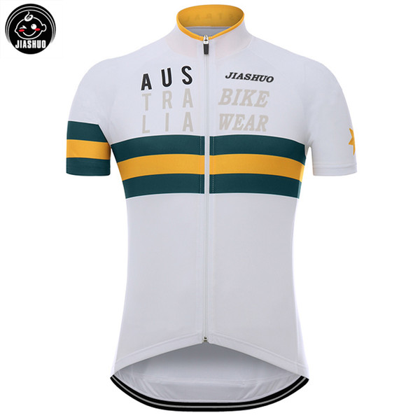 Customized NEW 2017 Australia Classical JIASHUO mtb road RACING Team Bike Pro Cycling Jersey / Shirts & Tops Clothing Breathable