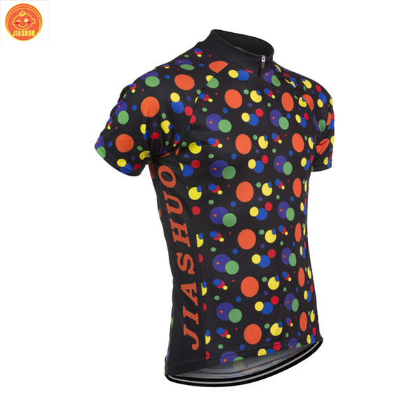 Customized NEW 2017 Spot Colors Dots Classical JIASHUO mtb road RACING Team Bike Pro Cycling Jersey / Shirts & Tops Clothing Breathable