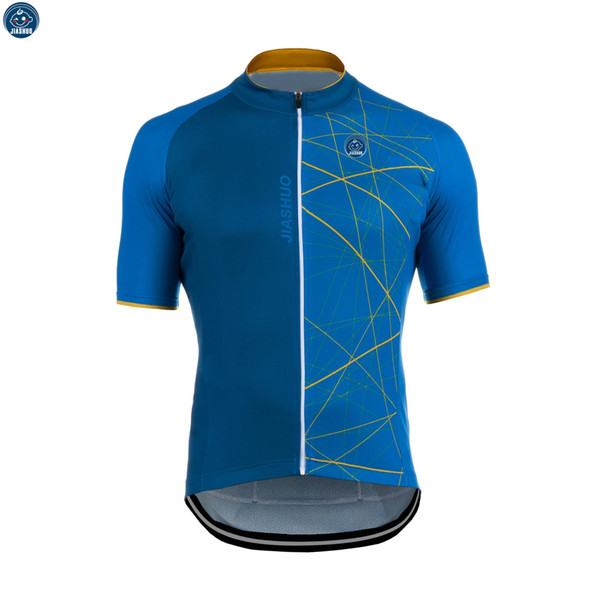 Customized NEW Hot 2018 Lines JIASHUO mountain road RACE Team Bike Blue Pro Cycling Jersey / Shirts & Tops Clothing Breathing Air