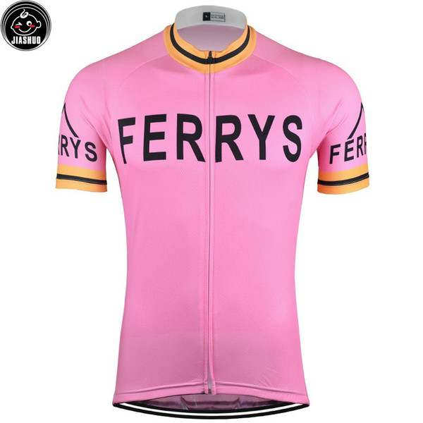 Pink Classical Retro NEW Mountain Road RACE BikeTeam Pro Cycling Jersey / Shirts & Tops Clothing Breathable Customized JIASHUO