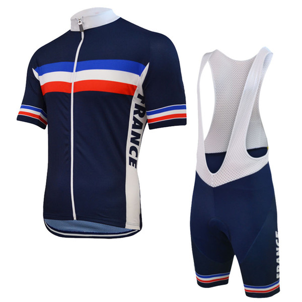 NEW Customized Hot 2017 JIASHUO France FRENCH mtb road RACING Team Bike Pro Cycling Jersey Sets Bib Shorts Clothing Breathing Air