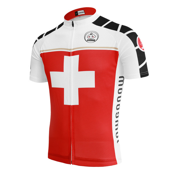 Customized NEW Hot 2017 CROSS RED JIASHUO mtb road RACING Team Bike Pro Cycling Jersey / Shirts & Tops Clothing Breathing Air