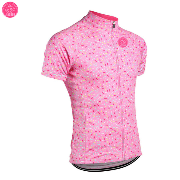 Customized NEW 2017 colors candy Pink Classical JIASHUO mtb road RACE Team Bike Pro Cycling Jersey / Shirts & Tops Breathable Ropa CICLISMO