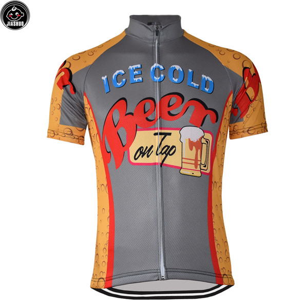 Classical ICE COLD BEER NEW mtb road RACING Team Bike Pro Cycling Jersey / Shirts & Tops Clothing Breathing Air JIASHUO