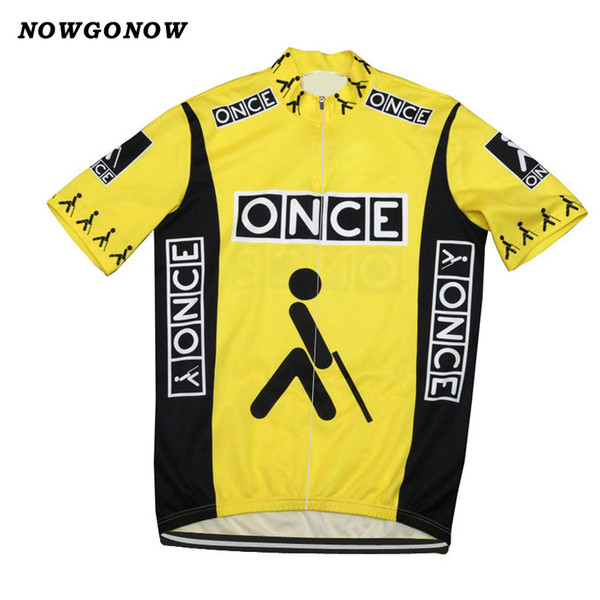 Customized NEW Hot 2017 Retro one Yellow mtb road RACING Team Bike Pro Cycling Jersey / Shirts & Tops Clothing Breathing Air JIASHUO