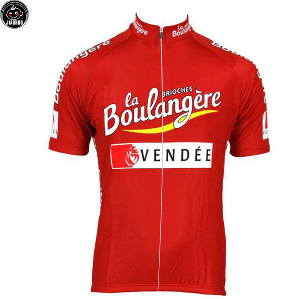 Retro Team Red Pro Cycling Jersey / Shirts & Tops Clothing Breathable Customized JIASHUO