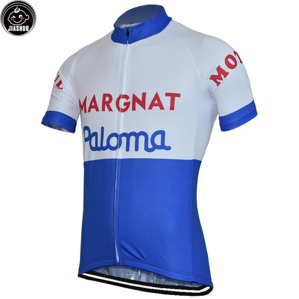 NEW Blue & White Retro Classical Mountain Road RACE BikeTeam Pro Cycling Jersey / Shirts & Tops Clothing Breathable Customized JIASHUO