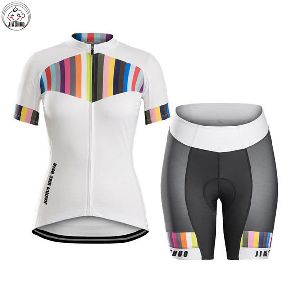 Women Customized NEW JIASHUO 2017 bike wear Classical mountain road RACING Team Bike Pro Cycling Jersey Sets Shorts Clothing Breathing Air