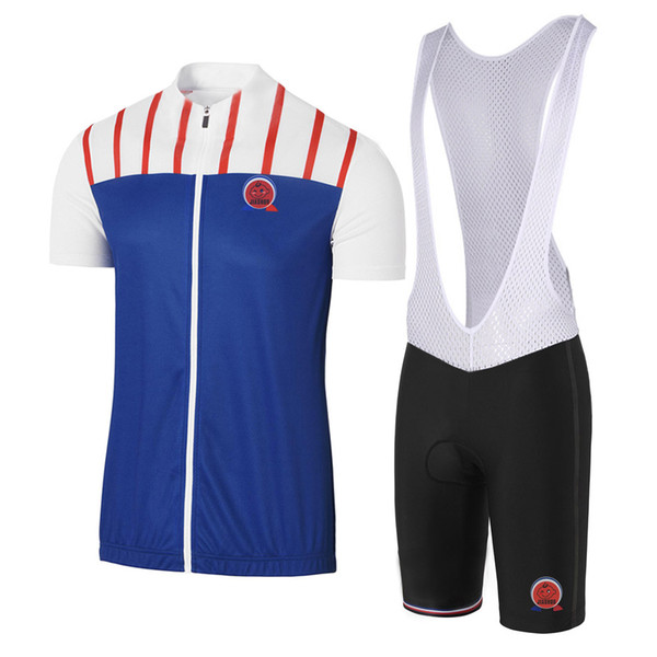 Customized NEW 2017 Blue France Classical Team Bike Pro Cycling Jersey Sets Bib Shorts Clothing Breathing Air JIASHUO chooses