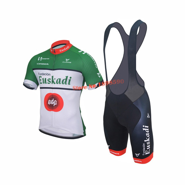 NEW Customized 2017 Euskadi CLASSICAL mtb road RACING Team Bike Pro Cycling Jersey Sets White Bib Shorts Clothing Breathing Air JIASHUO