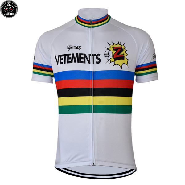 Color Lines Retro Classical Mountain Road RACE BikeTeam Pro Cycling Jersey / Shirts & Tops Clothing Breathable Customized JIASHUO