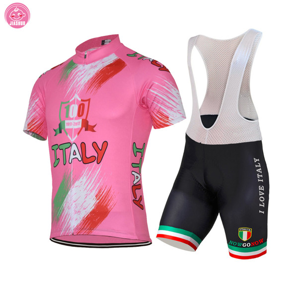 NEW Customized 2017 100 years Colors ITALY ITALIA mtb road RACING Team Bike Pro Cycling Jersey Sets Bib Shorts Clothing Breathable JIASHUO