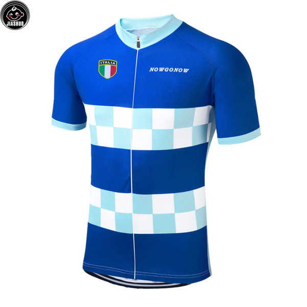 Classical ITALIA Blue NEW mtb road RACE Team Bike Pro Cycling Jersey / Shirts & Tops Clothing Breathing Air JIASHUO