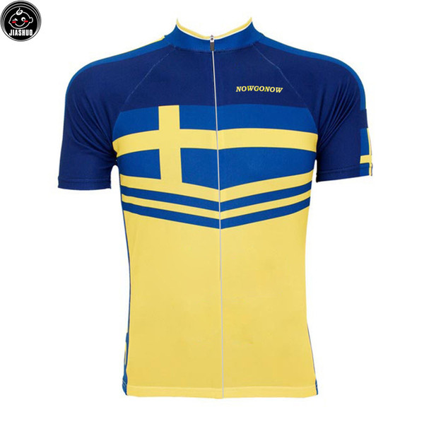 Classical NORWAY Blue&Yellow NEW mtb road RACE Team Bike Pro Cycling Jersey / Shirts & Tops Clothing Breathing Air JIASHUO