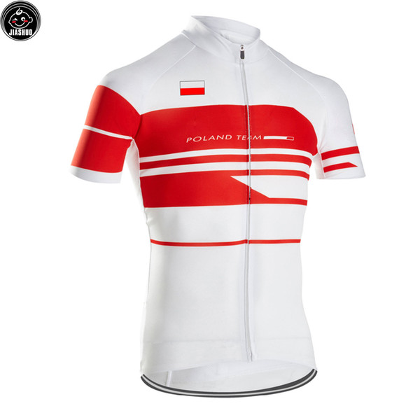 Classical NEW POLAND mtb road RACING Team Bike Pro Cycling Jersey / Shirts & Tops Clothing Breathing Air JIASHUO