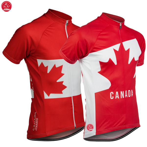 2 Chooses Customized NEW 2017 CANADA Maillot Classical JIASHUO mtb road RACE Team Cycling Jersey / Shirts & Tops Breathable Ropa CICLISMO