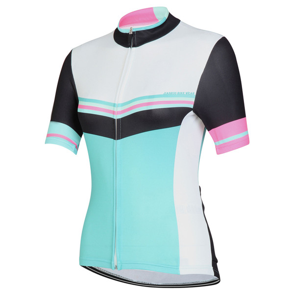 NEW Customized Women Hot 2017 JIASHUO Green White mtb road RACING Team Bike Pro Cycling Jersey / Shirts & Tops Clothing Breathing Air