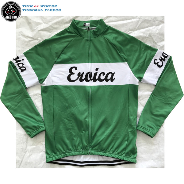 Multi Colors Thin Or Winter Thermal Fleece Classical Retro RACE Team Long Cycling Jersey / Shirts &Tops Customized Breathable JIASHUO