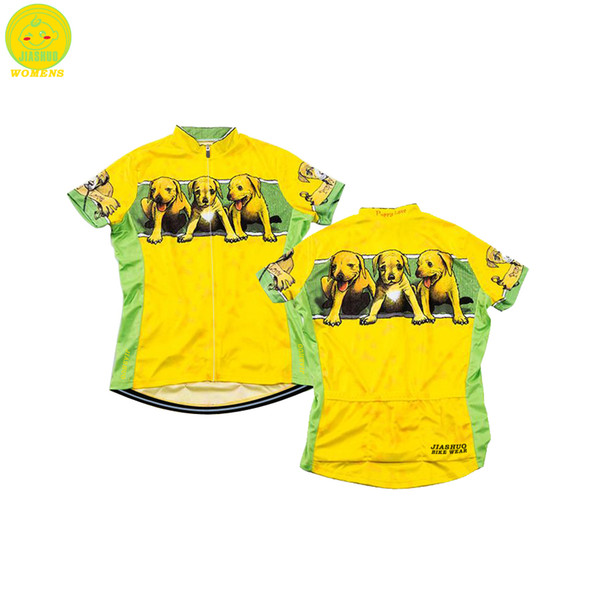 Women Customized NEW 2017 JIASHUO Love Dogs Bike mtb road RACE Team Funny Pro Cycling Jersey / Shirts & Tops Clothing Breathing Air