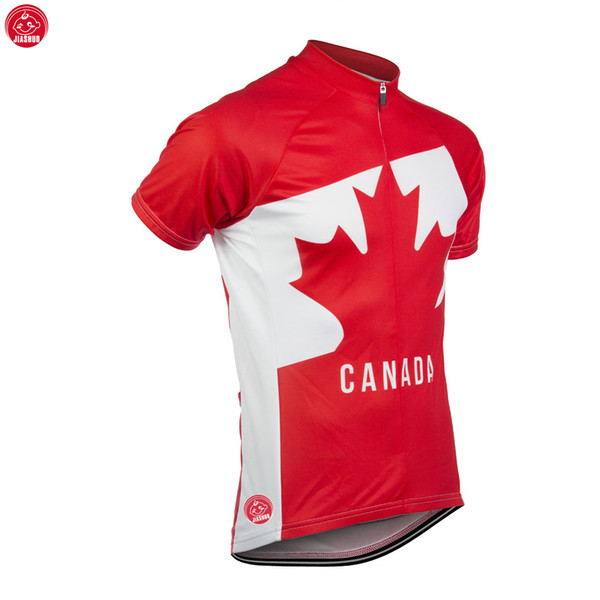 Customized NEW 2017 Red CANADA Maillot Classical JIASHUO mtb road RACE Team Bike Pro Cycling Jersey / Shirts & Tops Breathable Ropa CICLISMO