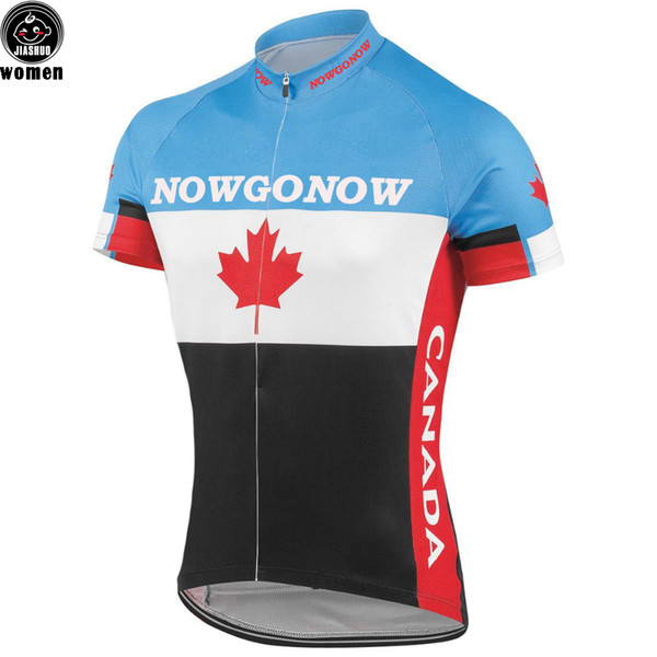 Women Customized NEW CANADA Bike mtb road RACE Team Pro Cycling Jersey / Shirts & Tops Clothing Breathing Air JIASHUO