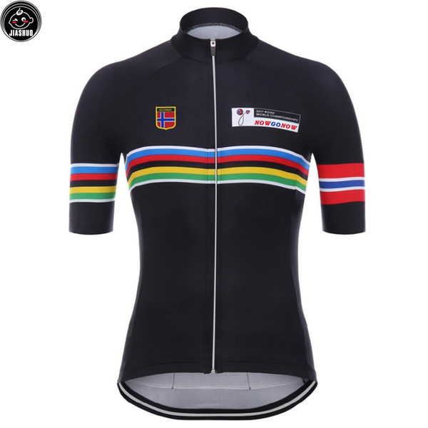 Classical Black NEW NORWAY Champions mtb road RACING Team Bike Pro Cycling Jersey / Shirts & Tops Clothing Breathing Air JIASHUO