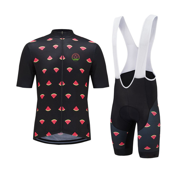 NEW Customized Hot 2017 JIASHUO Watermelon mtb road RACING Team Bike Pro Cycling Jersey Sets Bib Shorts Clothing Breathing Air