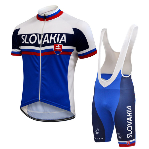Customized NEW JIASHUO 2017 Slovakia Classical mtb road RACING Team Bike Pro Cycling Jersey Sets Bib Shorts Clothing Breathing Air