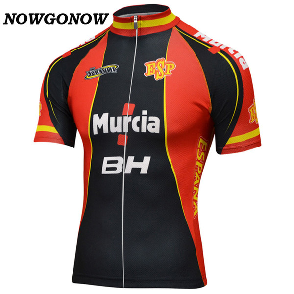 Customized NEW Hot 2017 Spain España mtb road RACE Team Bike Pro Cycling Jersey / Shirts & Tops Clothing Breathing Air JIASHUO