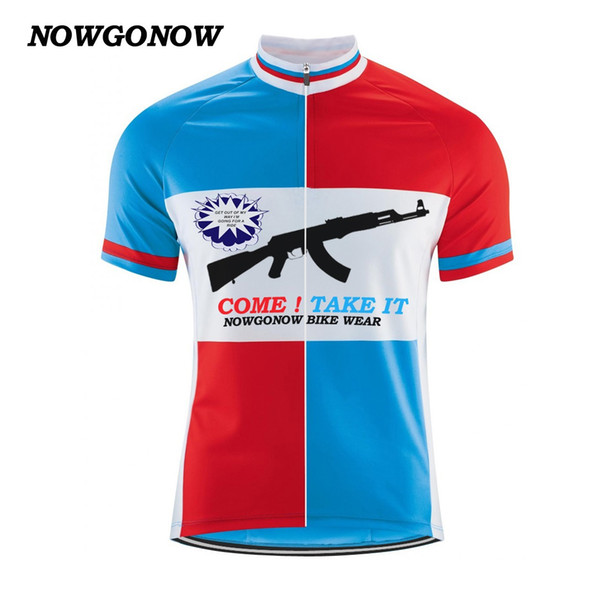 HOT Man 2017 cycling jersey summer clothing bike wear get out my way i am going for a ride NOWGONOW shirt blue red MTB road maillot ciclismo
