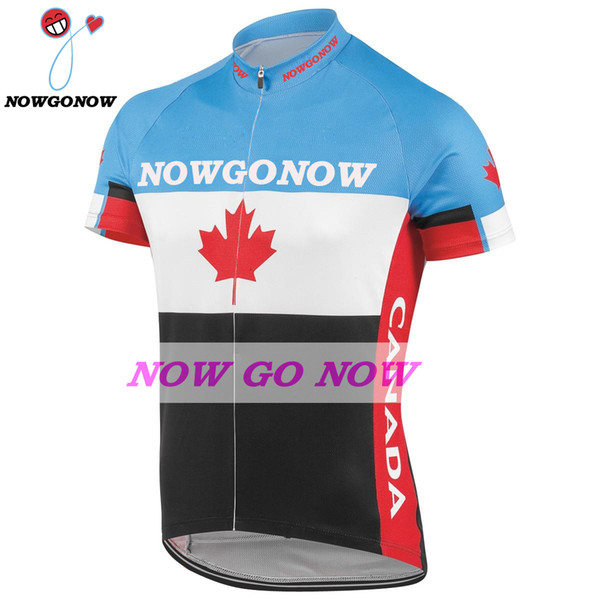 custom 2017 cycling jersey men Canada team clothing bike wear nowgonow Retro Jersey pro racing ropa ciclismo mtb road bicicleta