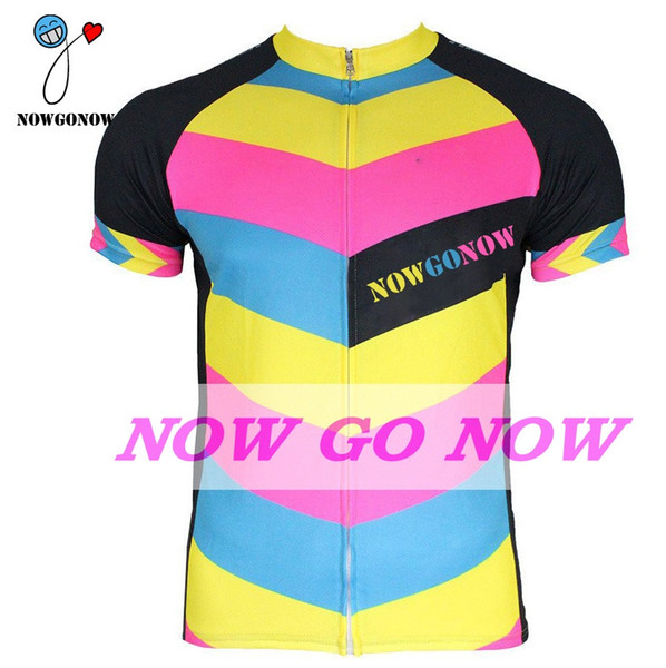 hot 2017 cycling jersey men colorful clothing bike wear nowgonow Retro Jersey summer pro racing ropa ciclismo mtb road bicicleta