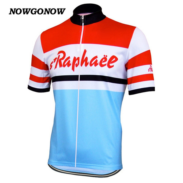 Men summer 1964 cycling jersey Retro old style ST red&blue clothing team classic bike wear riding racing Quick Dry Mountain road NOWGONOW