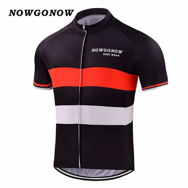 custom Man 2017 cycling jersey clothing bike red wear team red black tops pro rider mountain road outdoor sport NOWGONOW custom cool china