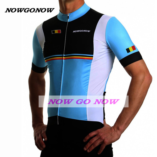 MAN belgium cycling jersey blue België Belgique Belgien bike clothing wear pro racing riding MTB road ropa ciclismo cool NOWGONOW bicicleta