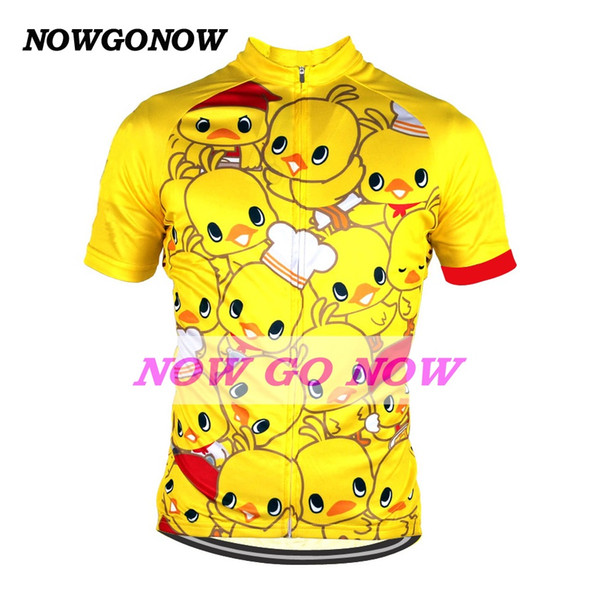 hot men cycling jersey yellow bird 2017 clothing bike wear nowgonow Retro Jersey summer pro racing ropa ciclismo mtb road bicicleta funny