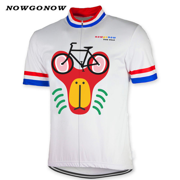 Man hot 2017 cycling jersey clothing bike wear tops monkey glasses blue red Netherlands MT Broad team pro ride tops 2 style maillot ciclismo