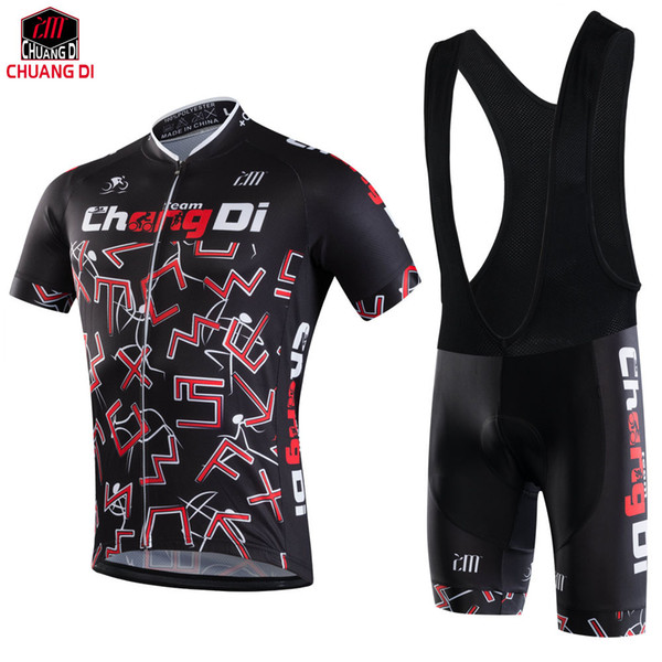 New CHUANGDI Cycling jerseys/Quick-Dry Ropa Ciclismo Cycling Jersey/GEL Pad Bike /Racing Bicycle Clothing