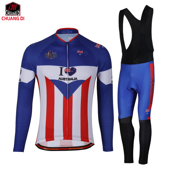 Australia Cycling Jerseys/cycling wear maillot ciclismo/Spring MTB Bicycle Sportswear /Long Sleeve Cycling Clothing