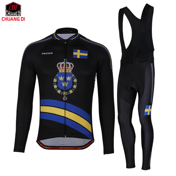 SWEDEN Racing Bike Clothes Cycling Jersey Ropa Ciclismo Cycle Maillot Bicycle Wear Long Sleeve Cycling Clothing