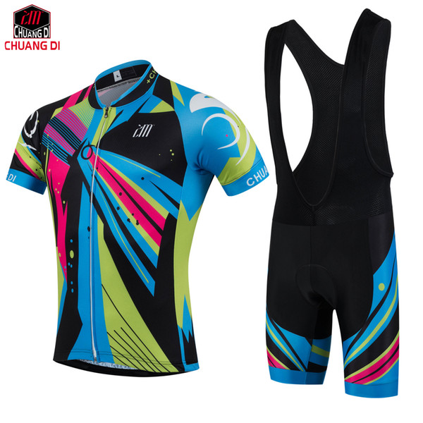 ZM Brand New Cool Cycling Jersey Set Short Sleeve Sportwear Polyester Summer Bike Cycling Clothing