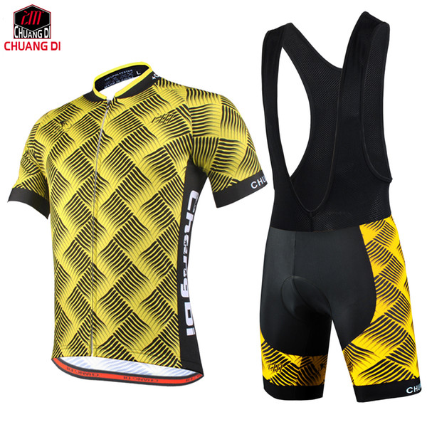 ZM Brand Cycling Jersey Pro Team Bike Clothes Maillot Ciclismo Over Size Bicycle Clothing Yellow Color Ropa Ciclismo