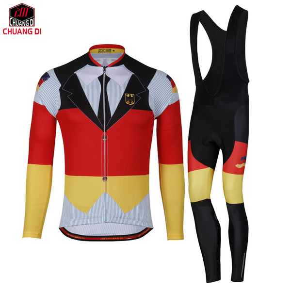 Germany Race cycling short Cycling Clothing/Long Sleeve Cycling Jerseys/mtb bike Sportswear Bike Clothing Ropa Ciclismo Invierno
