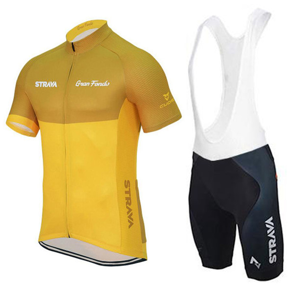 Summer Orange Strava Cycling Jersey Set High Quality Breathable Bike Clothing Bicycle wear Ropa Ciclismo Men Short Maillot Culotte