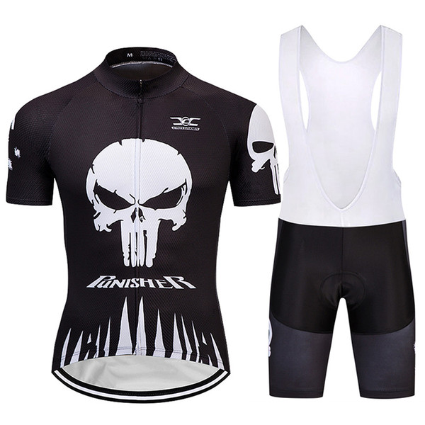 Crossrider 2018 PUNISHER Men Cycling Clothing MTB uniform Bike Wear cycling Jersey Short Shirt Set Ropa Ciclismo Maillot Culotte