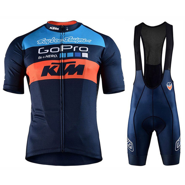 GoPro KTM Cycling Jersey Bib Set MTB Uniform Bike Clothing Bicycle Wear Clothes Ropa Ciclismo Mens Short Maillot Culotte